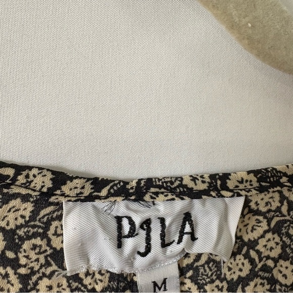 Vintage 90s long sleeve boho floral blouse top loose fit tent button up medium - Picture 7 of 7